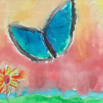 K-5 Art Students of Elizabeth Gorman paintings exhibit Sept-Oct 2014