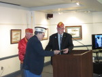 Ed Jolley, president of the Natick Veterans Council (since deceased); Gerald Halterman, Pearl Harbor survivor; Paul Carew, Natick Veterans Services officer.